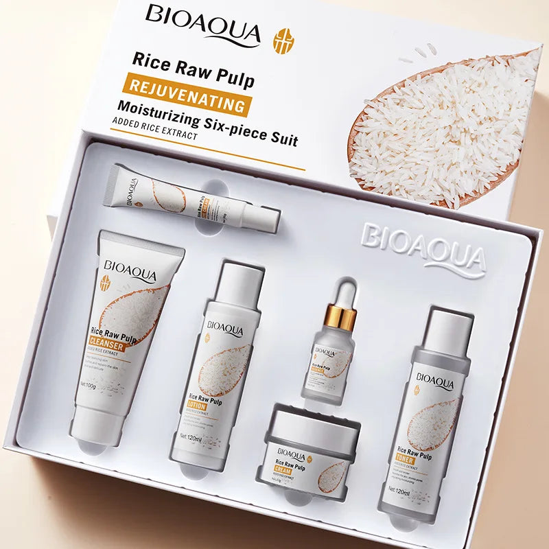 Routine Glow au Riz 6 Étapes : Éclat Naturel & Hydratation Profonde