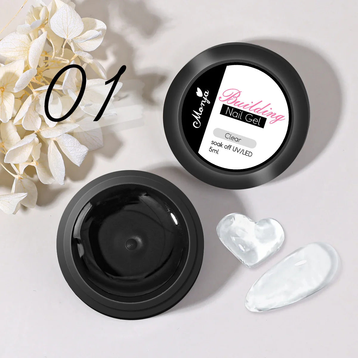 Gel 3D Professionnel pour Ongles – Créations Relief (Nœuds, Lettres, Designs) – Finition Sans Résidu