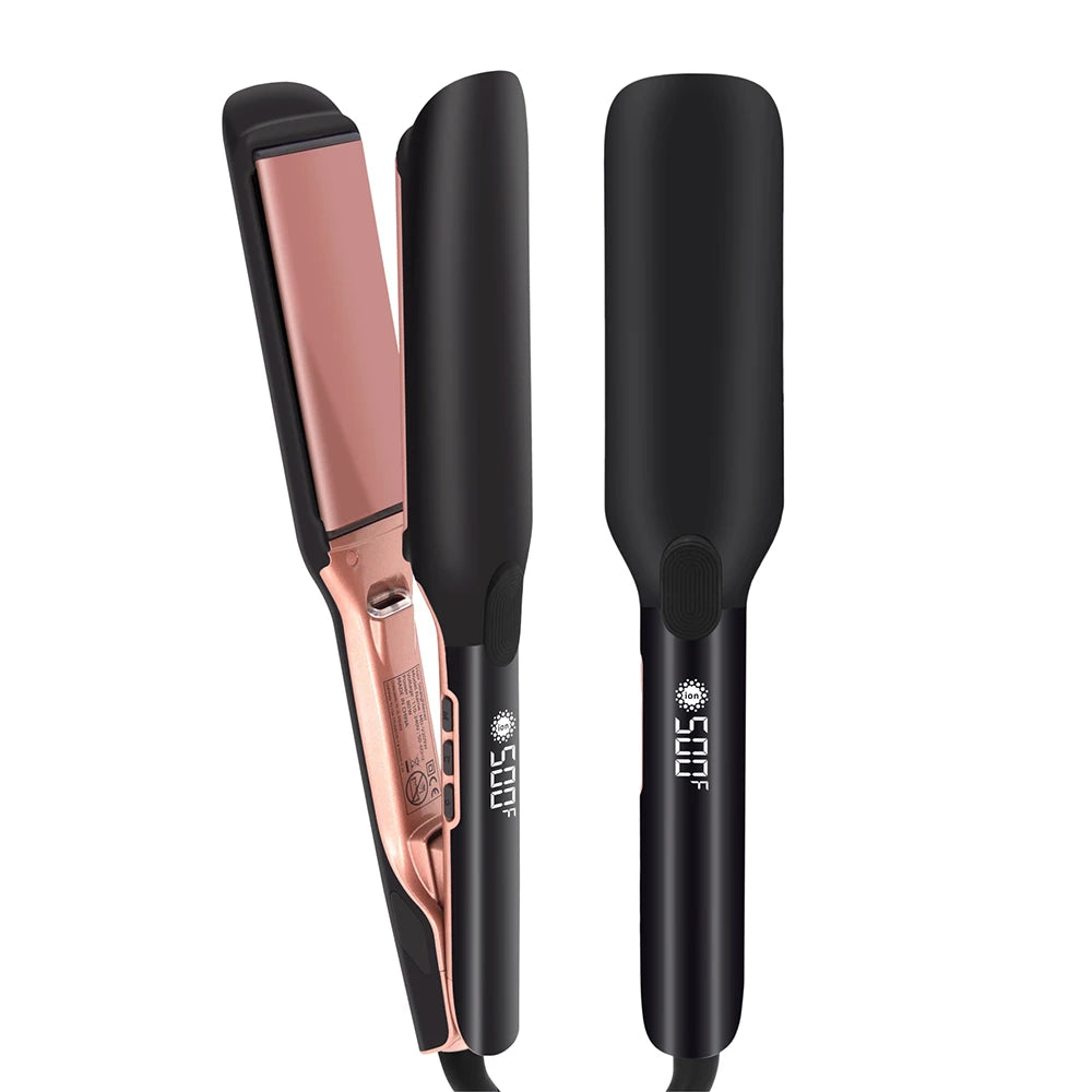 🔥 Lisseur Professionnel 500°F – Plaques Larges & Ions Plasma