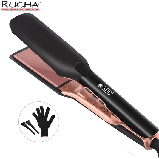 🔥 Lisseur Professionnel 500°F – Plaques Larges & Ions Plasma