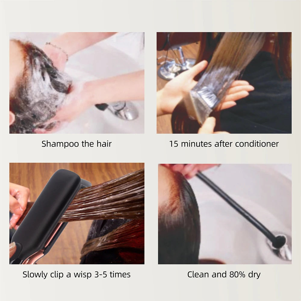 🔥 Lisseur Professionnel 500°F – Plaques Larges & Ions Plasma