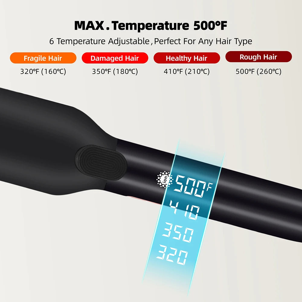 🔥 Lisseur Professionnel 500°F – Plaques Larges & Ions Plasma