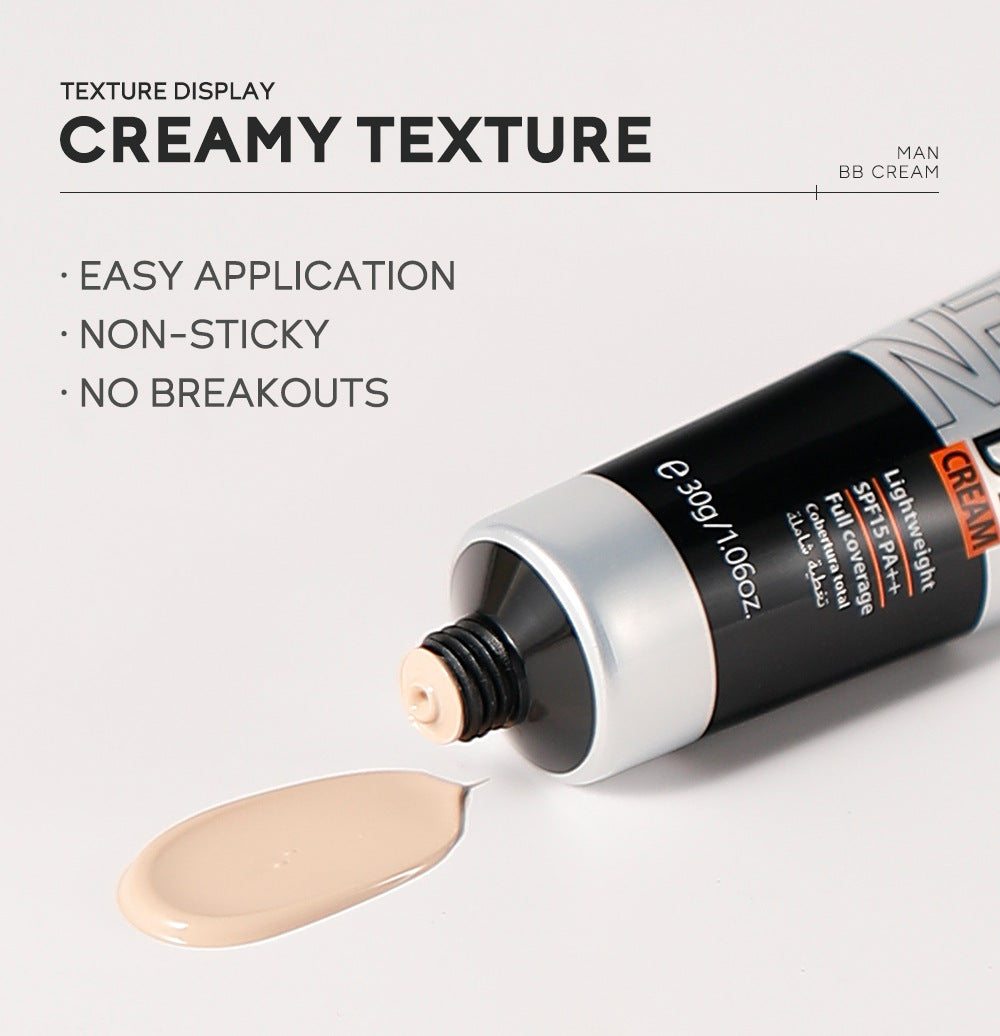 🧔 BB Cream Homme – Couvrance Totale & Longue Tenue