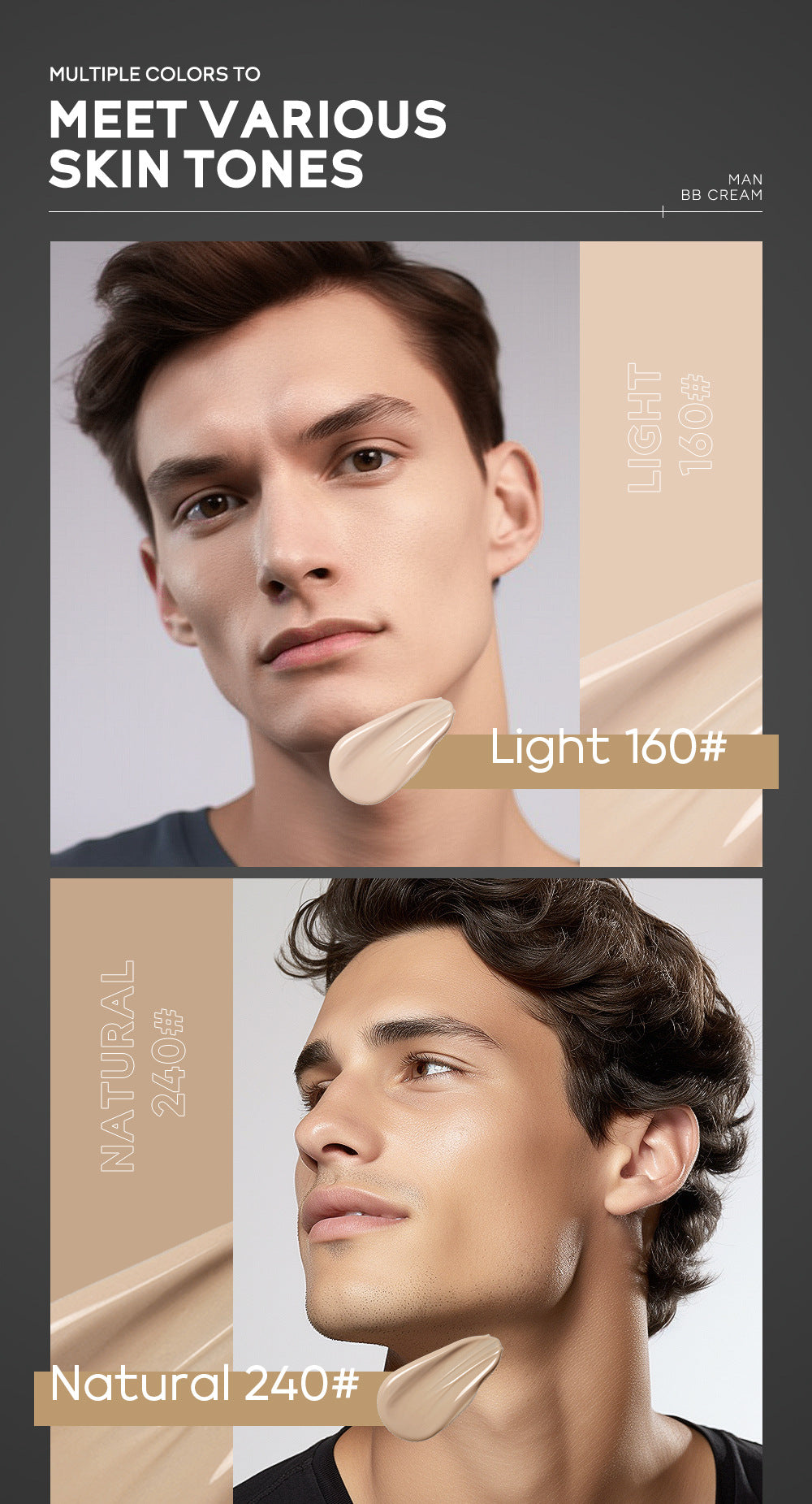 🧔 BB Cream Homme – Couvrance Totale & Longue Tenue