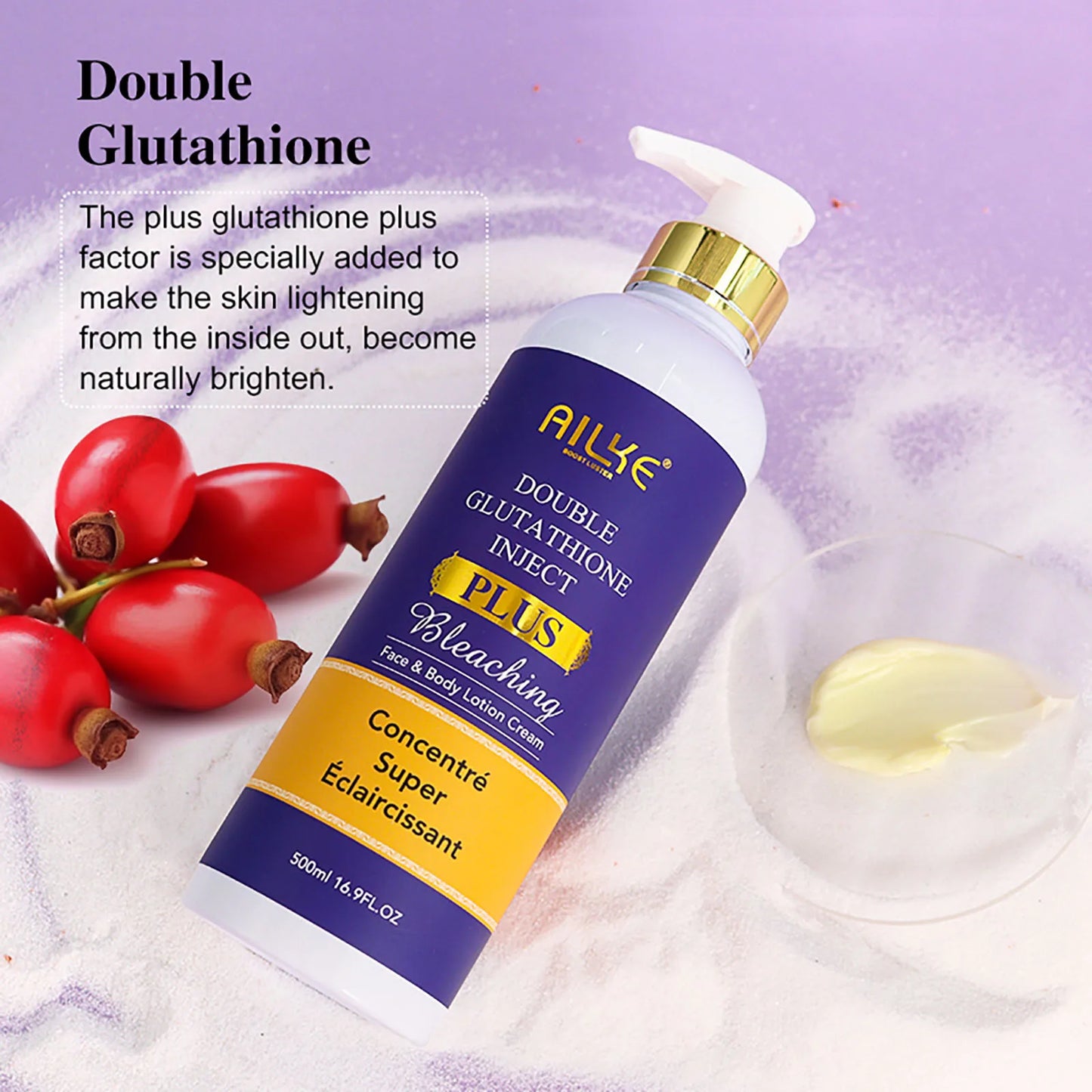 ✨ AILKE Glutathione PLUS – Kit Éclaircissant & Hydratant
