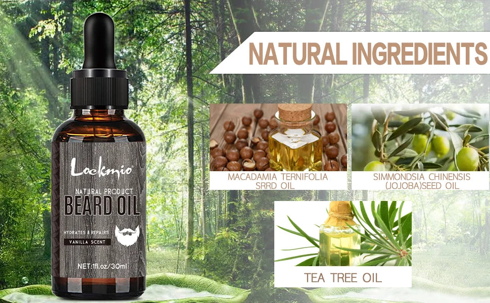 🧔 LOCKMIO – Huile à Barbe Naturelle Vanille
