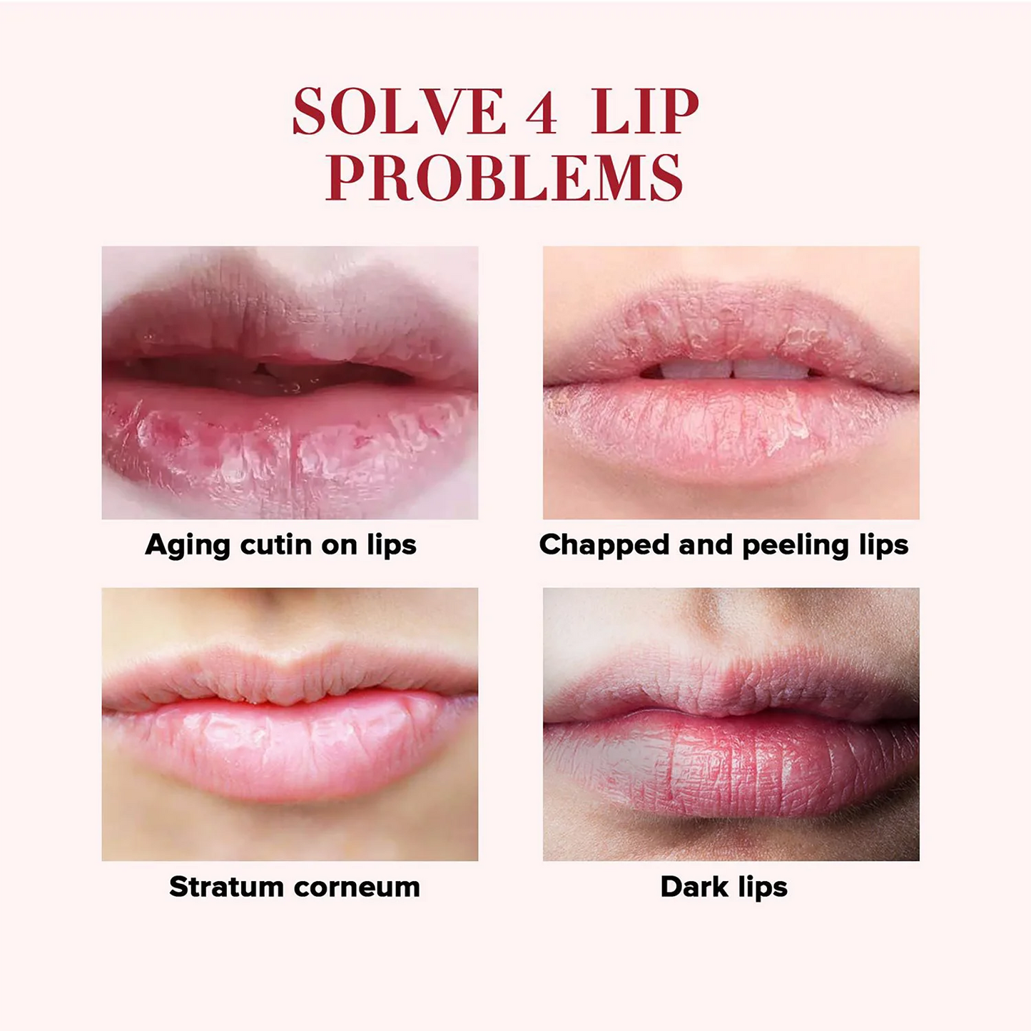 💄 Rose Cherry Honey Peach Lipstick – Lip Mask & Lip Oil