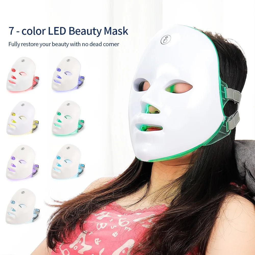 💡 Masque LED 7 Couleurs – Soin Visage Photon