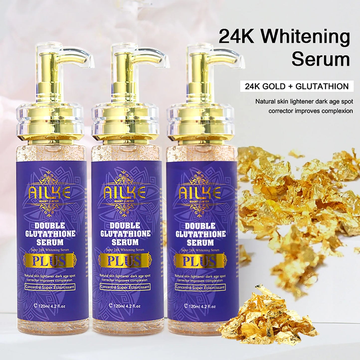 ✨ AILKE Glutathione PLUS – Kit Éclaircissant & Hydratant