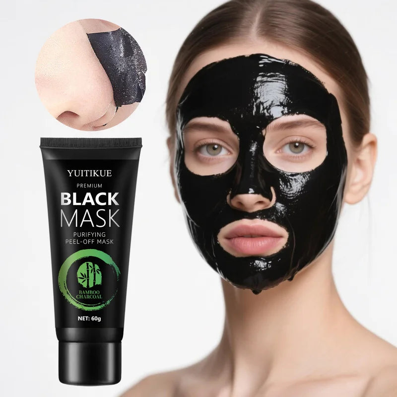 🖤 Masque Blackhead au Charbon de Bambou – Tear-Off