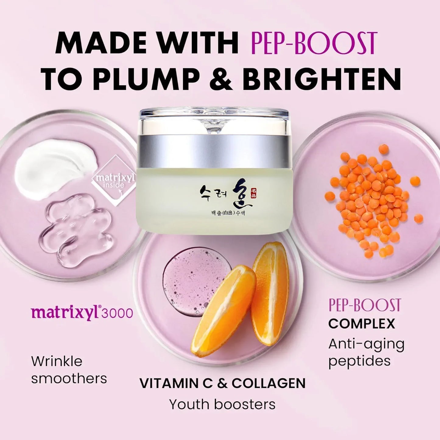 Crème Visage au Collagène 50g | Hydratation & Effet Anti-Âge Jour/Nuit