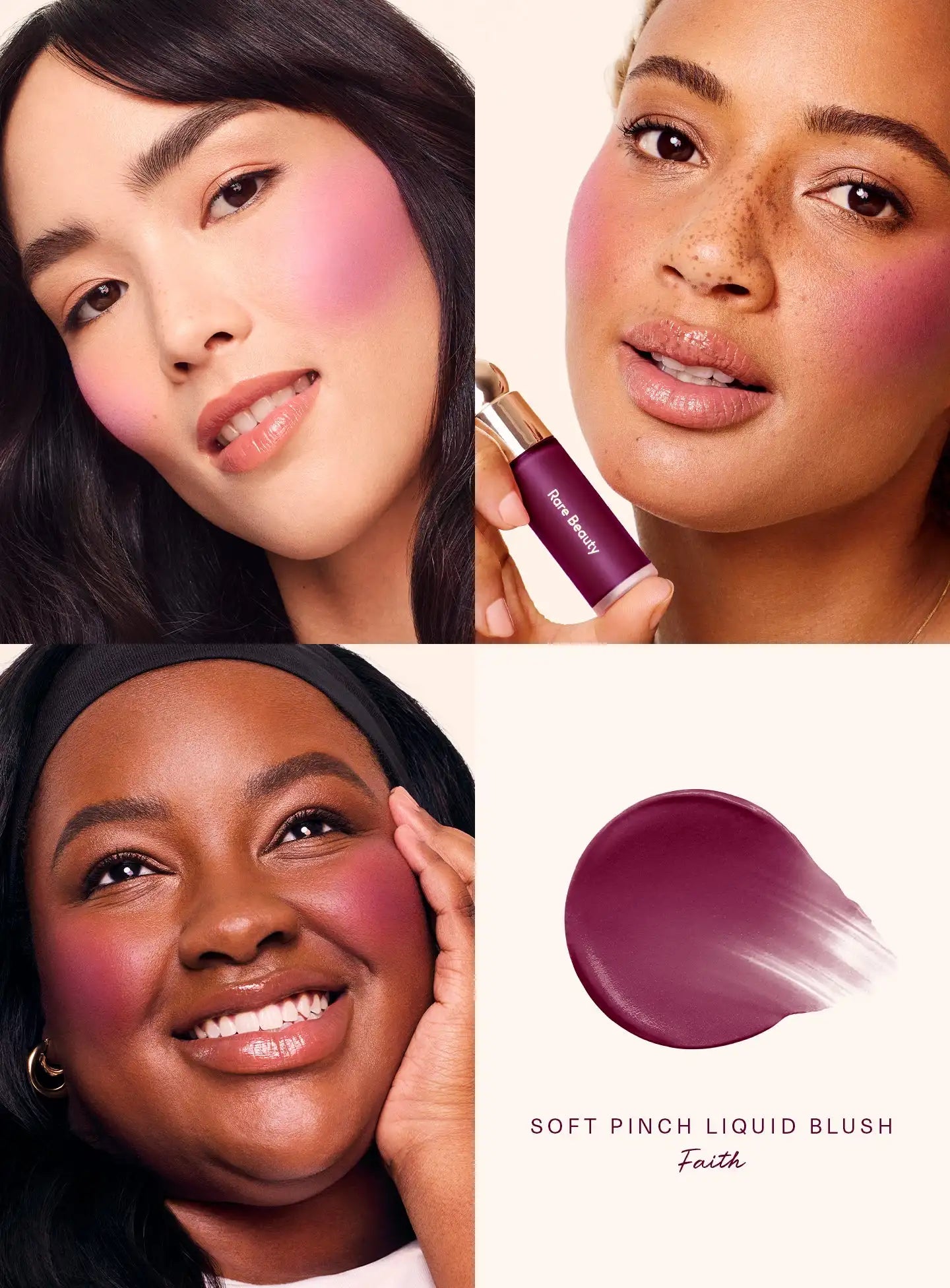 Rare Beauty Soft Pinch Liquid Blush – Effet bonne mine longue tenue, fini mat ou lumineux