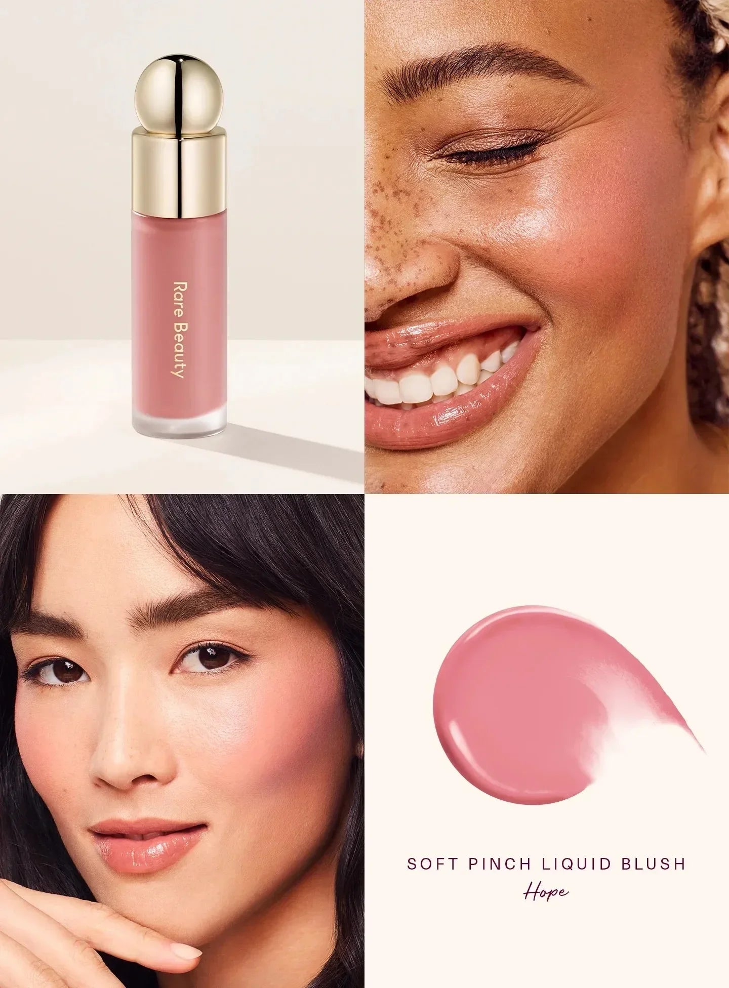 Rare Beauty Soft Pinch Liquid Blush – Effet bonne mine longue tenue, fini mat ou lumineux