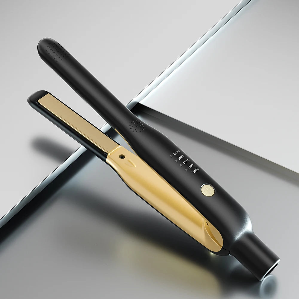 💇‍♀️ Mini Lisseur & Boucleur 2-en-1 – Portable