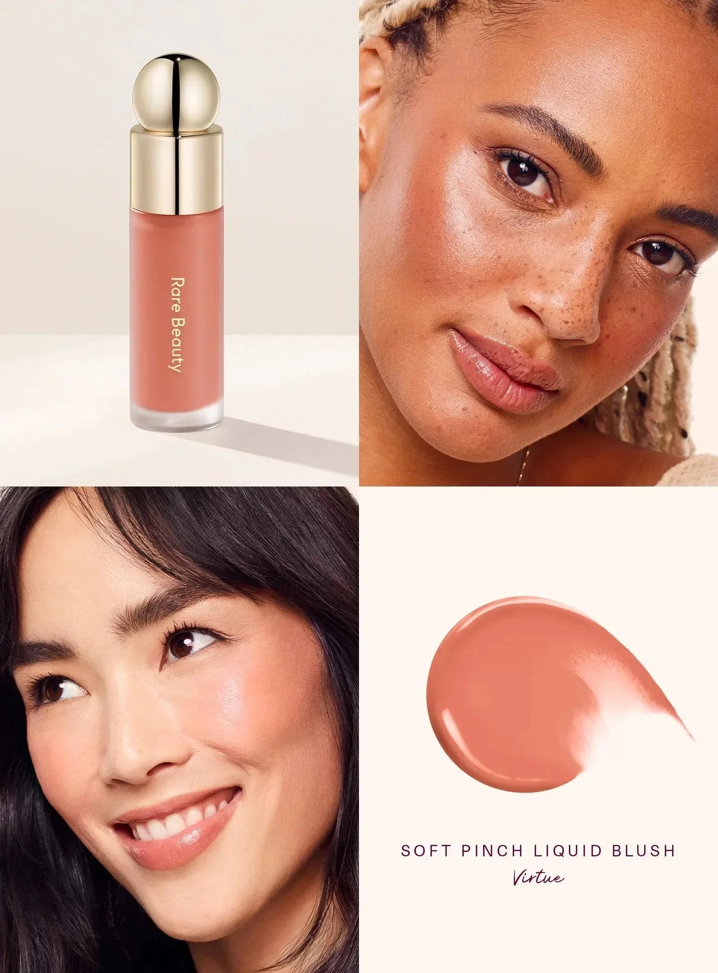 Rare Beauty Soft Pinch Liquid Blush – Effet bonne mine longue tenue, fini mat ou lumineux