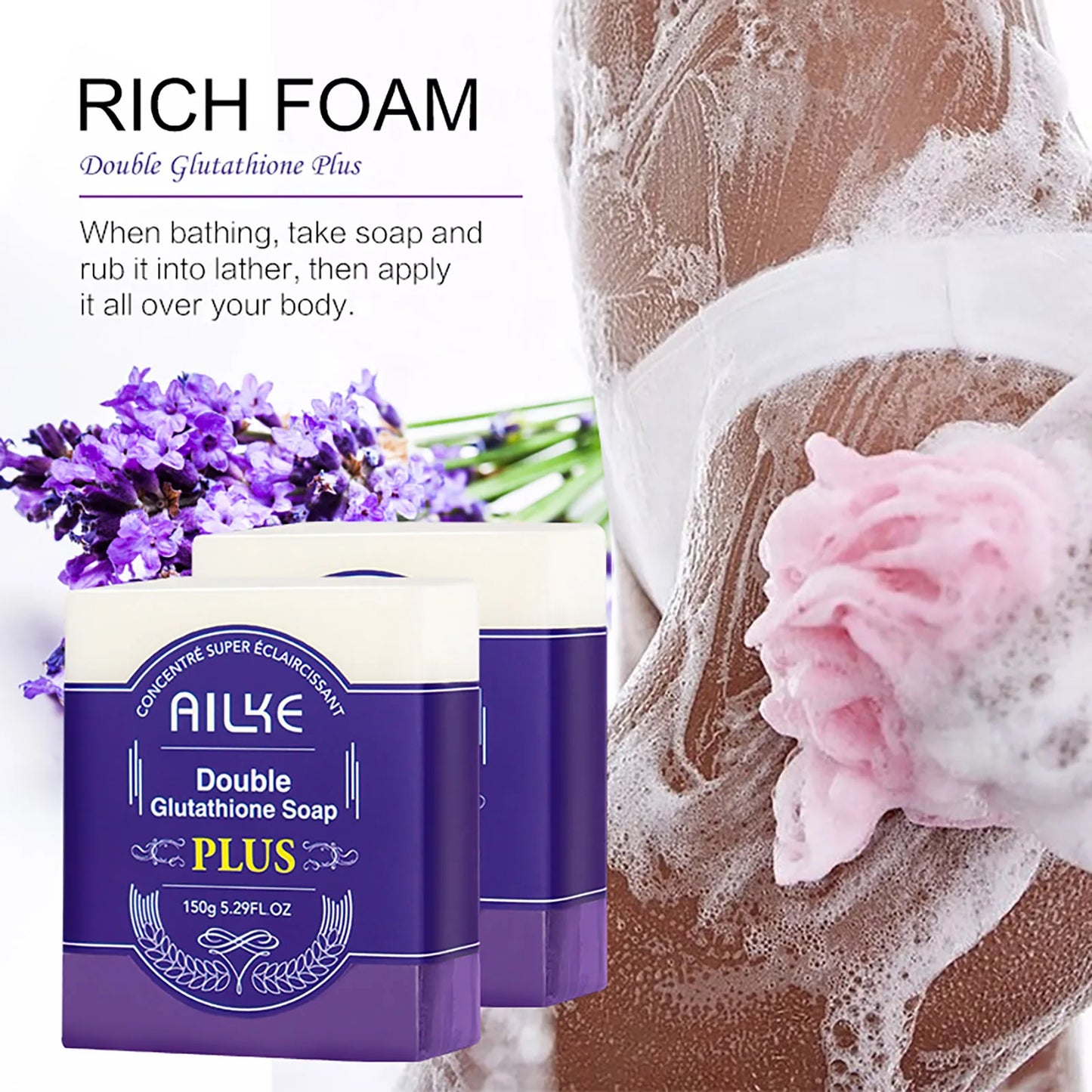 ✨ AILKE Glutathione PLUS – Kit Éclaircissant & Hydratant