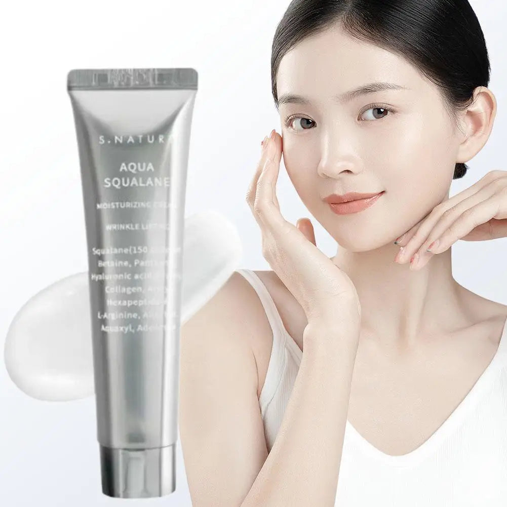 💎 Crème Sérum au Squalane S.NATURE – Hydratation Intense & Éclat Coréen 💎
