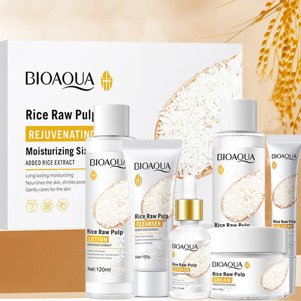 Routine Glow au Riz 6 Étapes : Éclat Naturel & Hydratation Profonde
