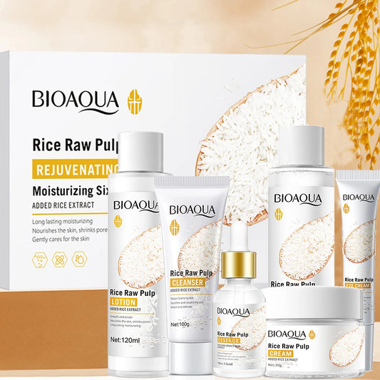 Routine Glow au Riz 6 Étapes : Éclat Naturel & Hydratation Profonde