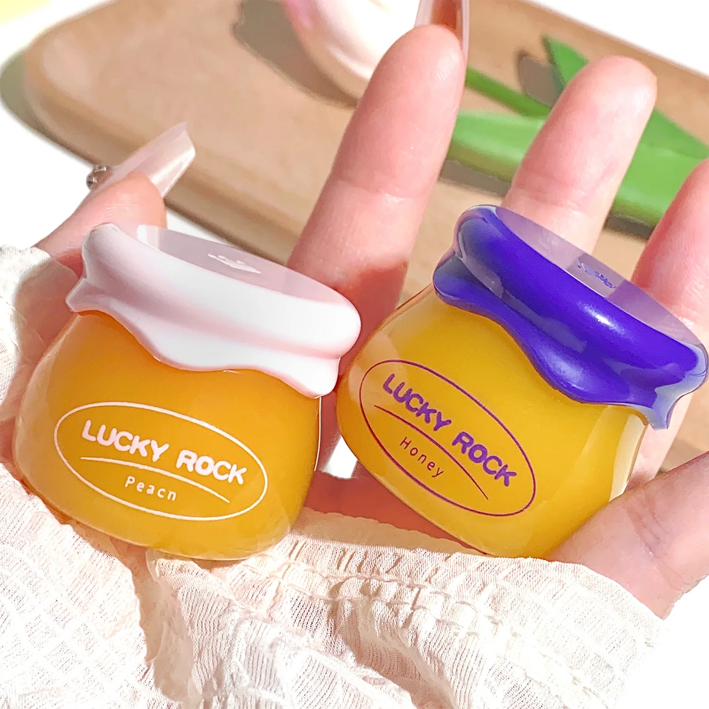 💄 Rose Cherry Honey Peach Lipstick – Lip Mask & Lip Oil