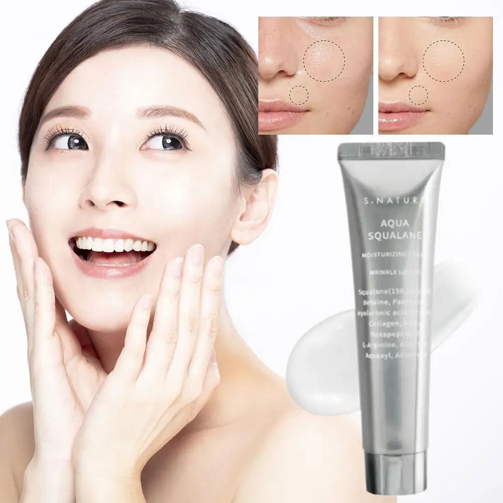 💎 Crème Sérum au Squalane S.NATURE – Hydratation Intense & Éclat Coréen 💎