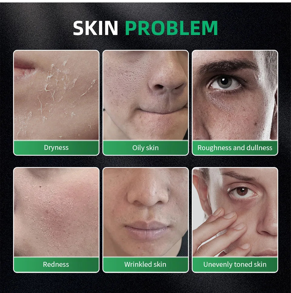 Kit Facial Tout-en-Un pour Homme – Peau Fraîche, Hydratée et Visiblement Jeune