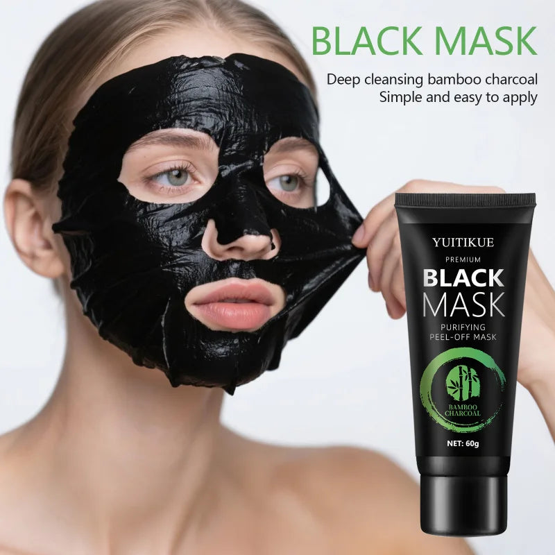 🖤 Masque Blackhead au Charbon de Bambou – Tear-Off