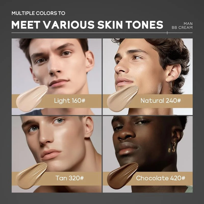 🧔 BB Cream Homme – Couvrance Totale & Longue Tenue