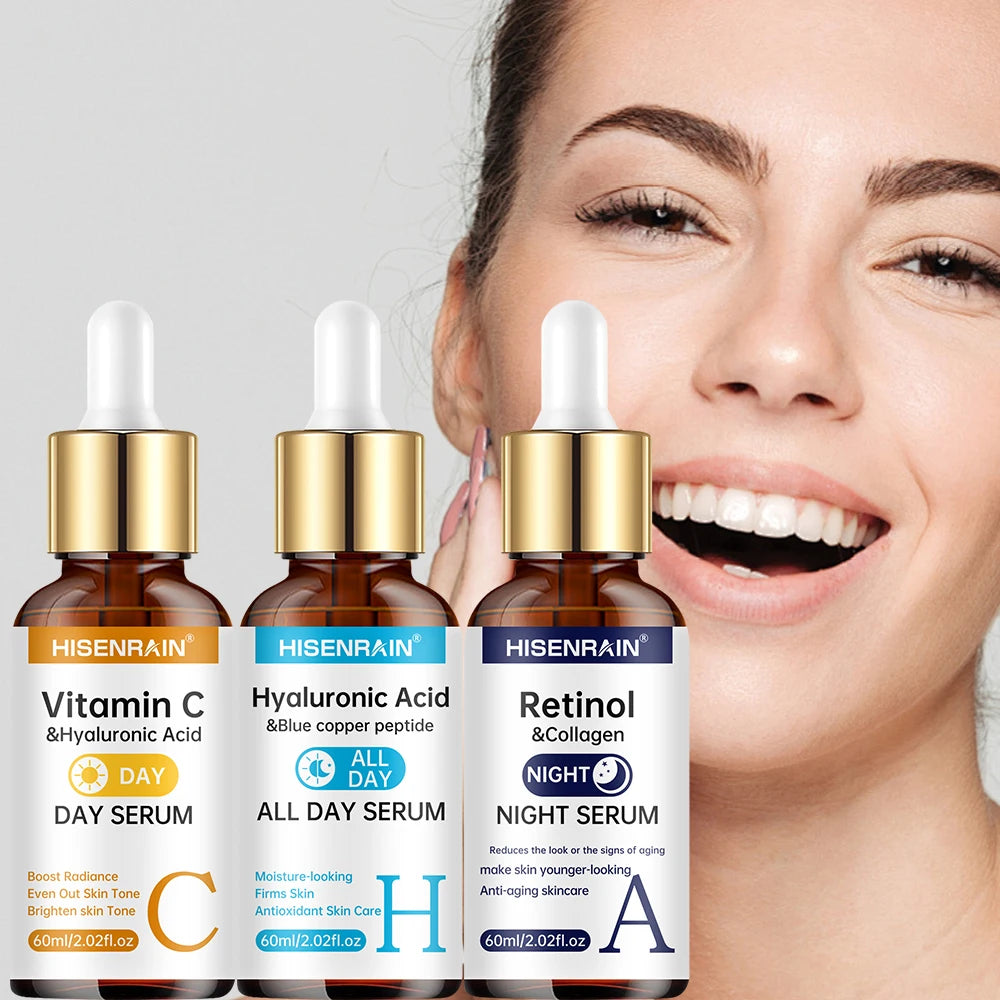 Duo Sérums Luméa – Vitamine C, Rétinol & Acide Hyaluronique | Éclat & Anti-Âge