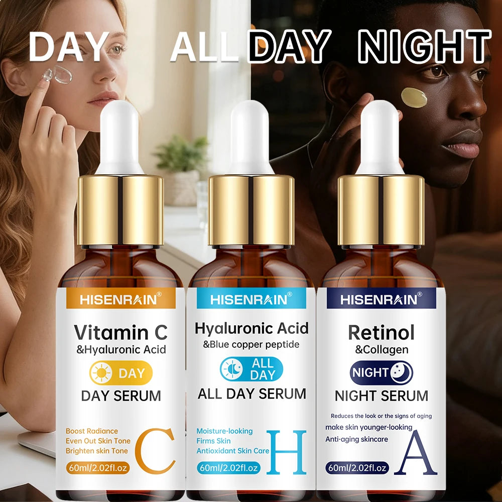 Duo Sérums Luméa – Vitamine C, Rétinol & Acide Hyaluronique | Éclat & Anti-Âge