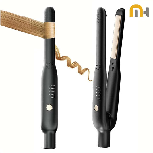 💇‍♀️ Mini Lisseur & Boucleur 2-en-1 – Portable