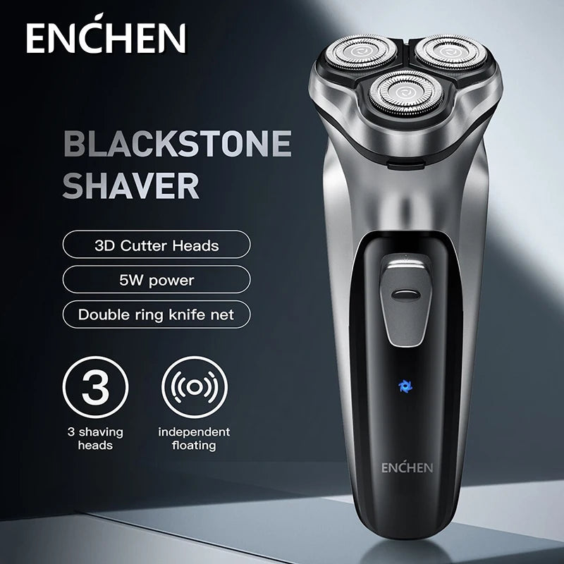 🪒 ENCHEN Blackstone – Rasoir Électrique 3D Rechargeable