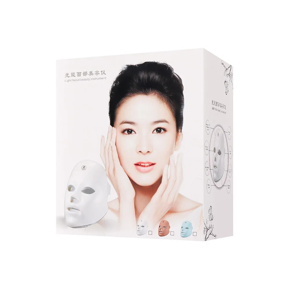 💡 Masque LED 7 Couleurs – Soin Visage Photon