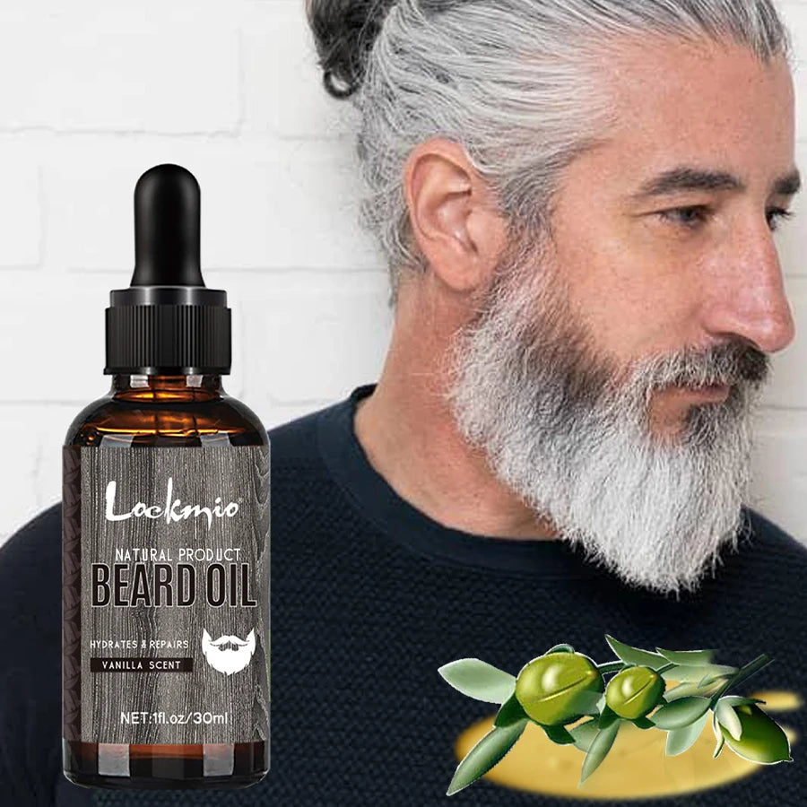 🧔 LOCKMIO – Huile à Barbe Naturelle Vanille
