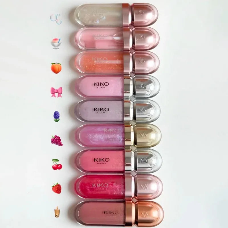 KIKO Gloss 3D Effet Miroir – Lèvres Pulpeuses, Ultra-Brillantes & Hydratées