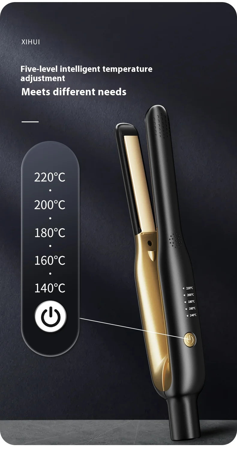💇‍♀️ Mini Lisseur & Boucleur 2-en-1 – Portable