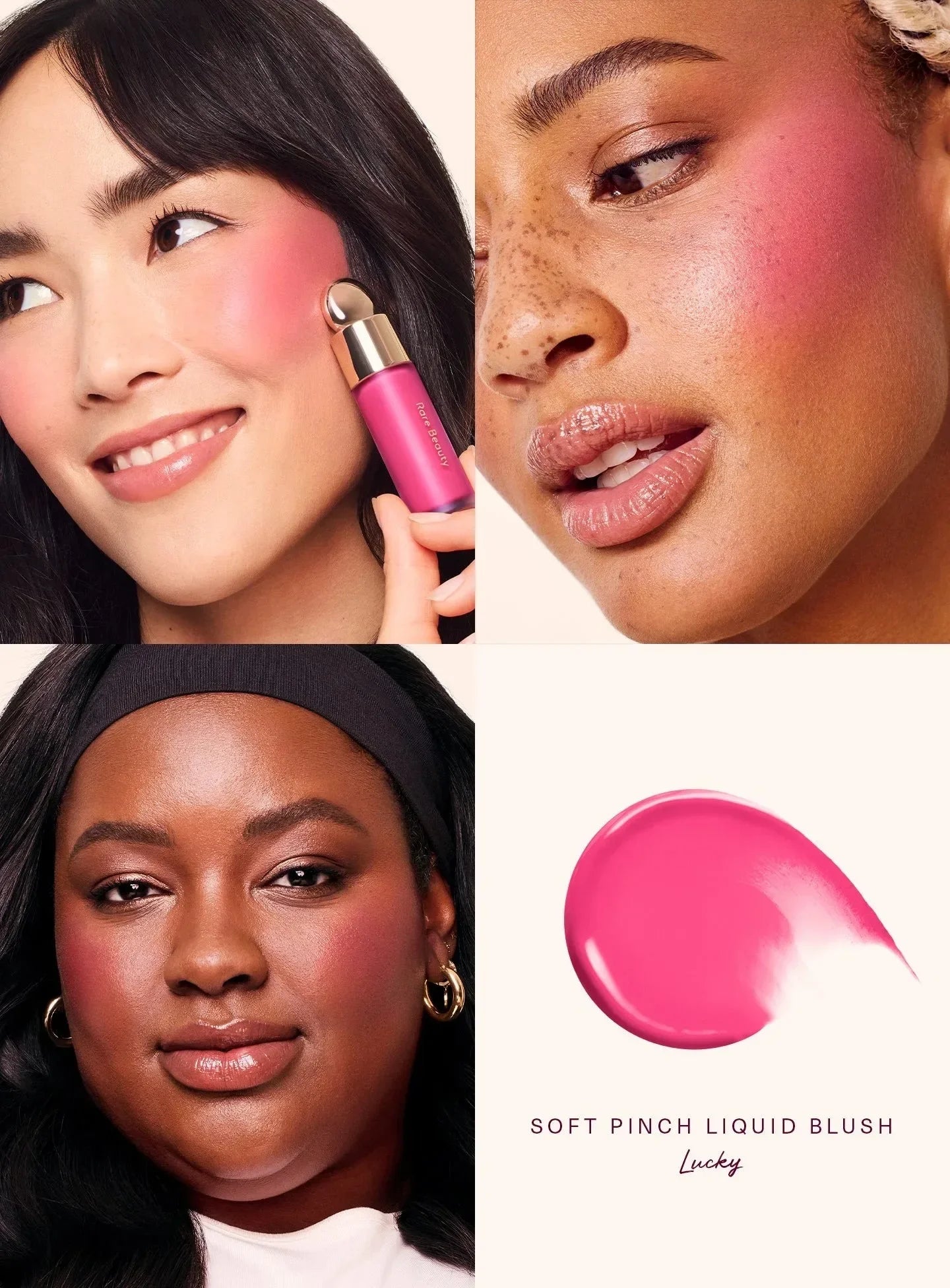 Rare Beauty Soft Pinch Liquid Blush – Effet bonne mine longue tenue, fini mat ou lumineux