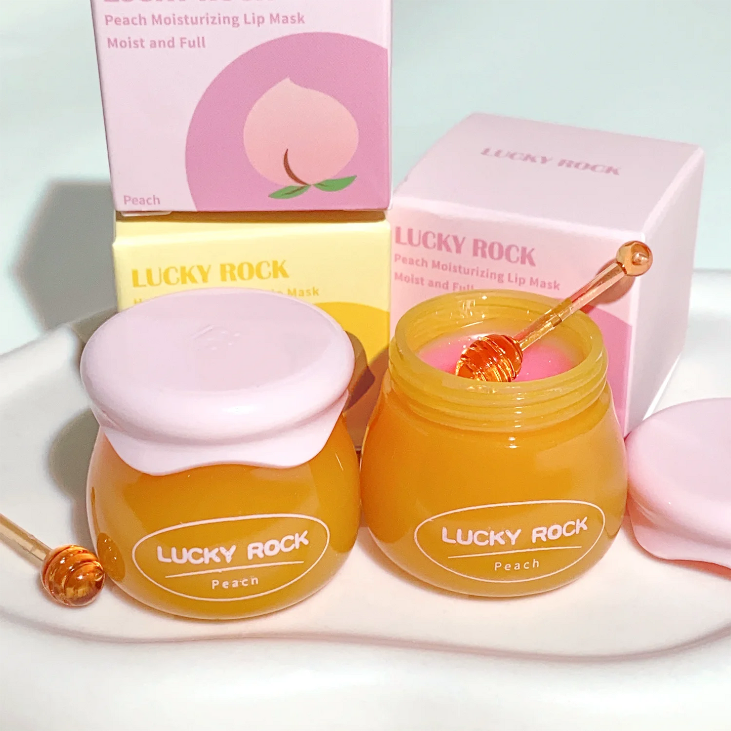 💄 Rose Cherry Honey Peach Lipstick – Lip Mask & Lip Oil