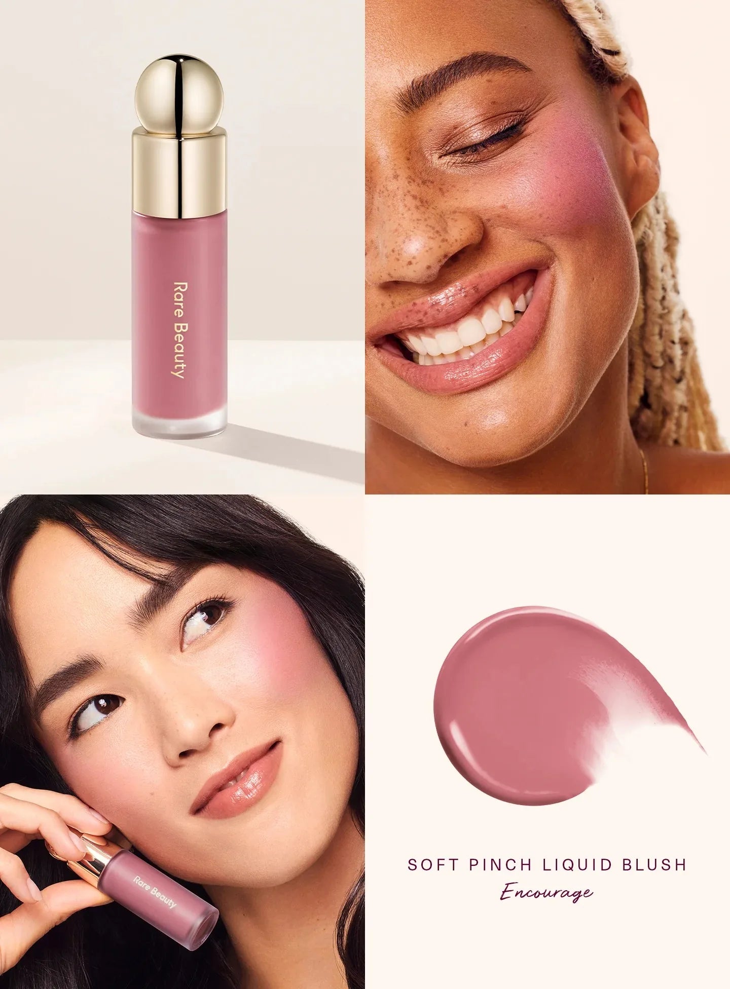Rare Beauty Soft Pinch Liquid Blush – Effet bonne mine longue tenue, fini mat ou lumineux