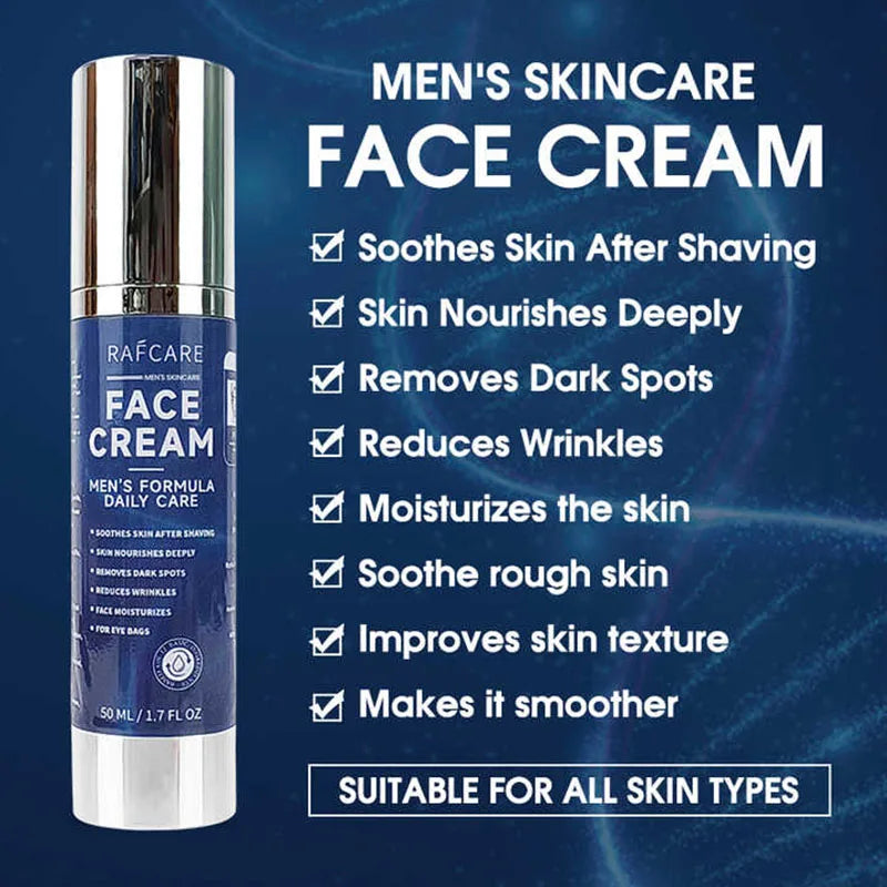 🧴 Crème Visage Homme – Collagène & Acide Hyaluronique