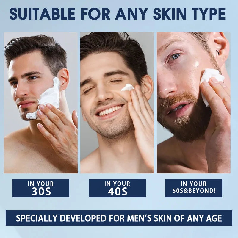 🧴 Crème Visage Homme – Collagène & Acide Hyaluronique