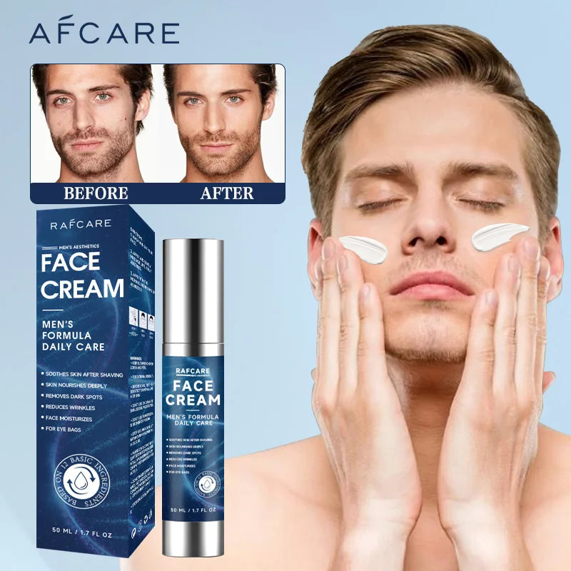 🧴 Crème Visage Homme – Collagène & Acide Hyaluronique