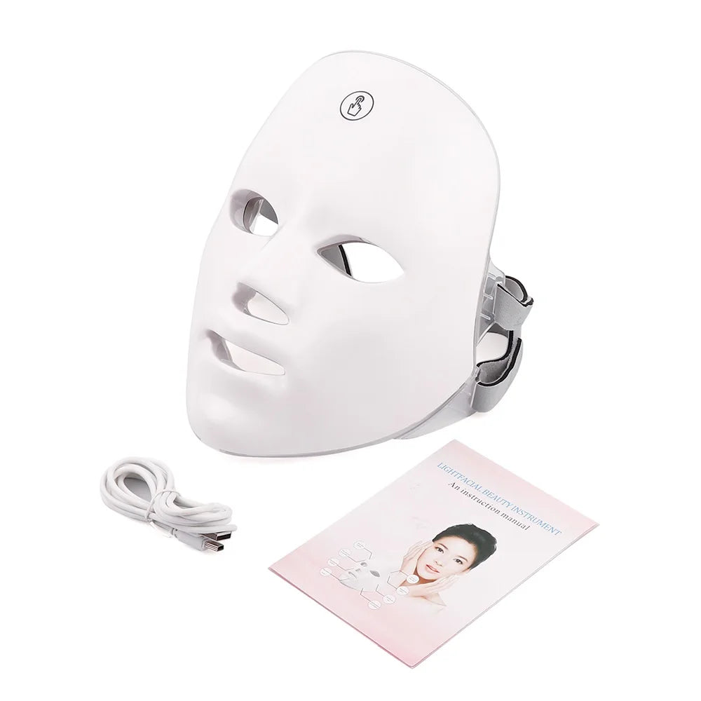 💡 Masque LED 7 Couleurs – Soin Visage Photon