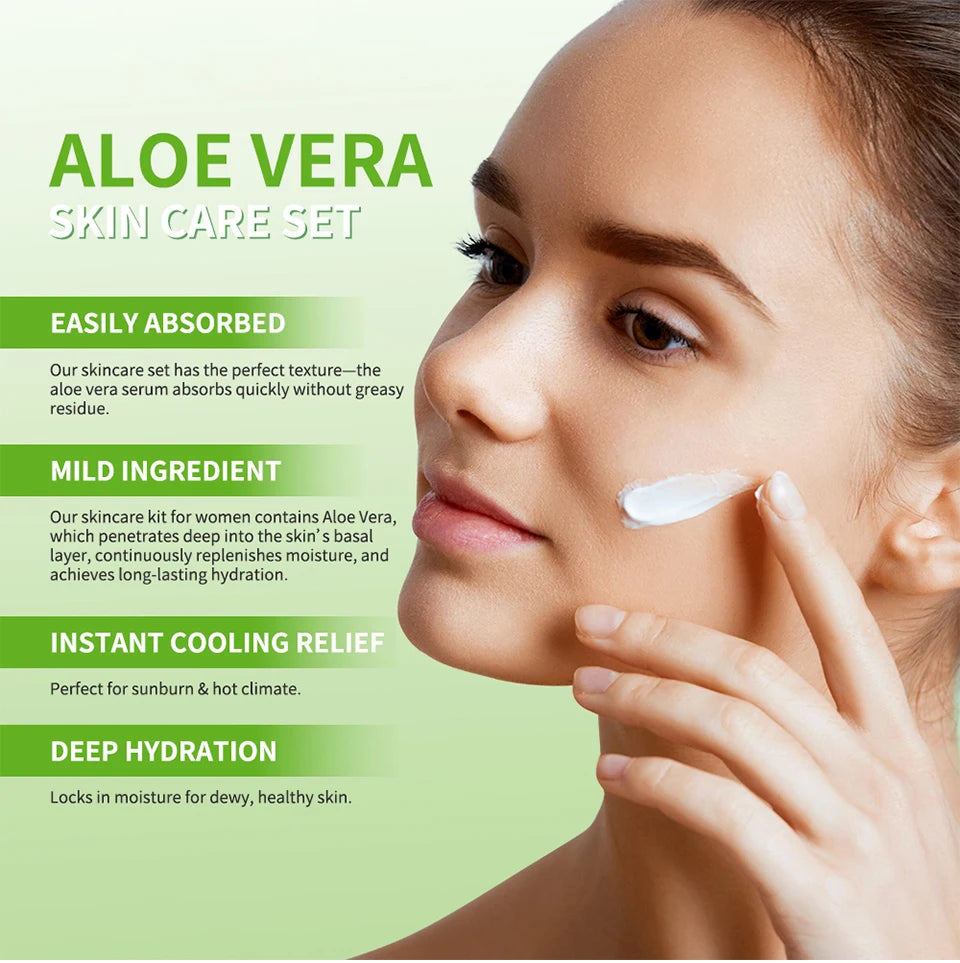 🌿 Coffret Soin Aloe Vera – Hydratation Intense & Peau Éclatante 🌿