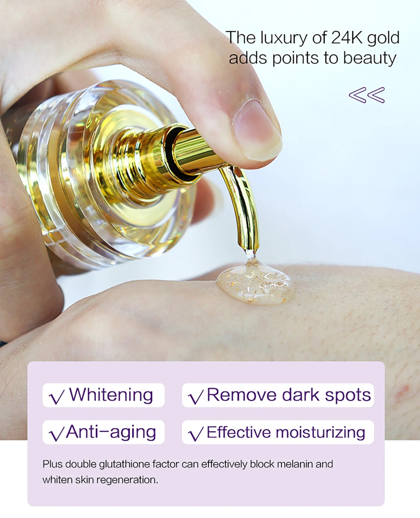 ✨ AILKE Glutathione PLUS – Kit Éclaircissant & Hydratant