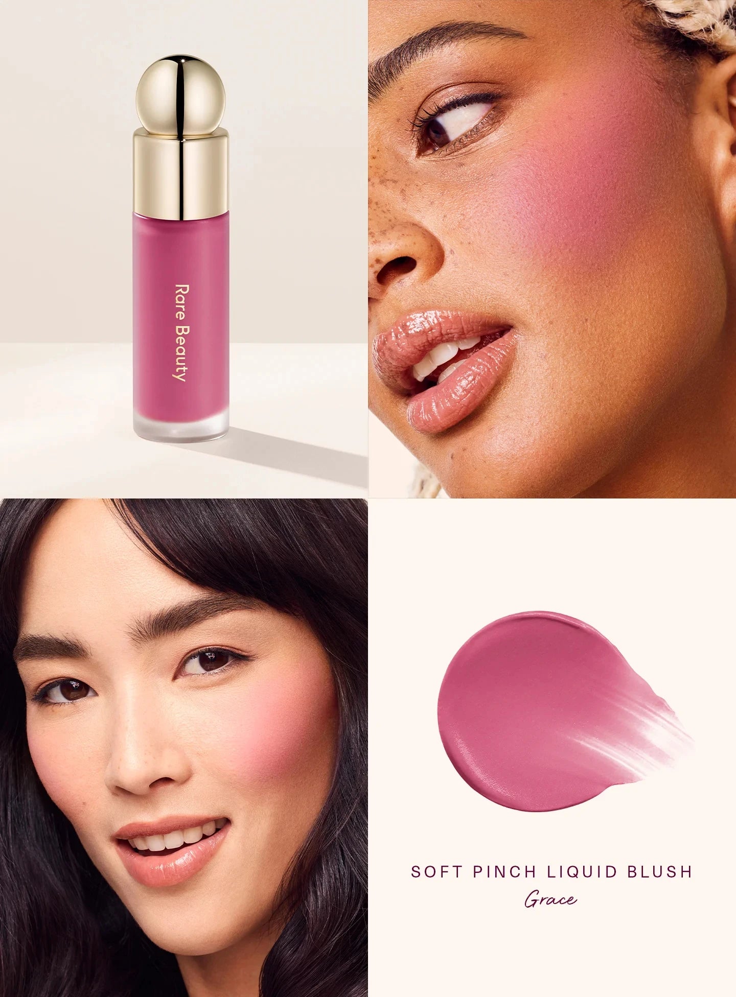 Rare Beauty Soft Pinch Liquid Blush – Effet bonne mine longue tenue, fini mat ou lumineux