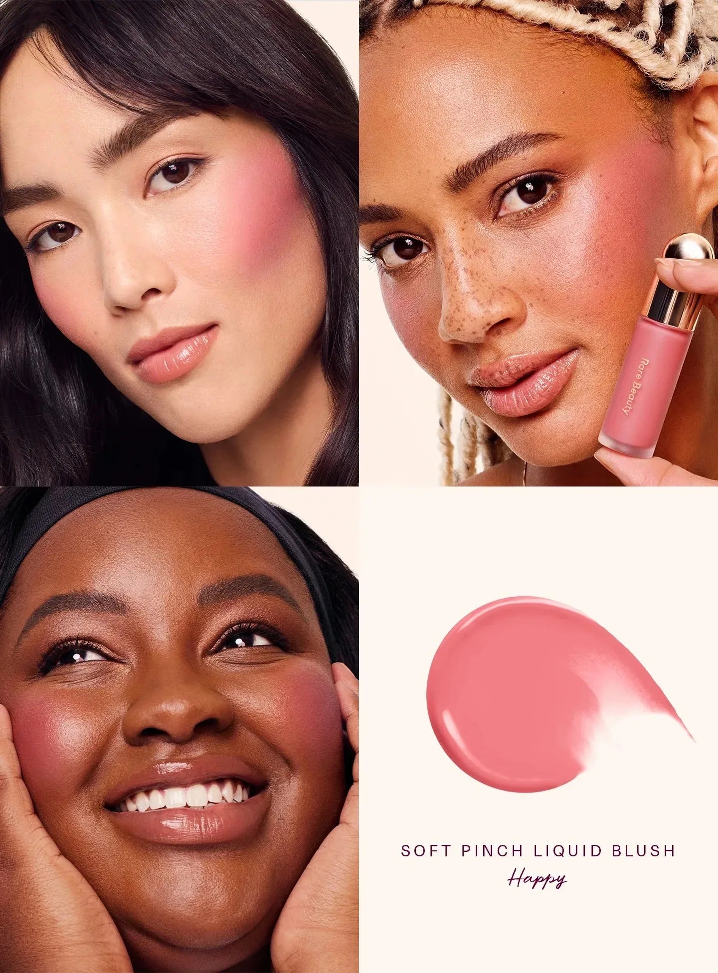 Rare Beauty Soft Pinch Liquid Blush – Effet bonne mine longue tenue, fini mat ou lumineux