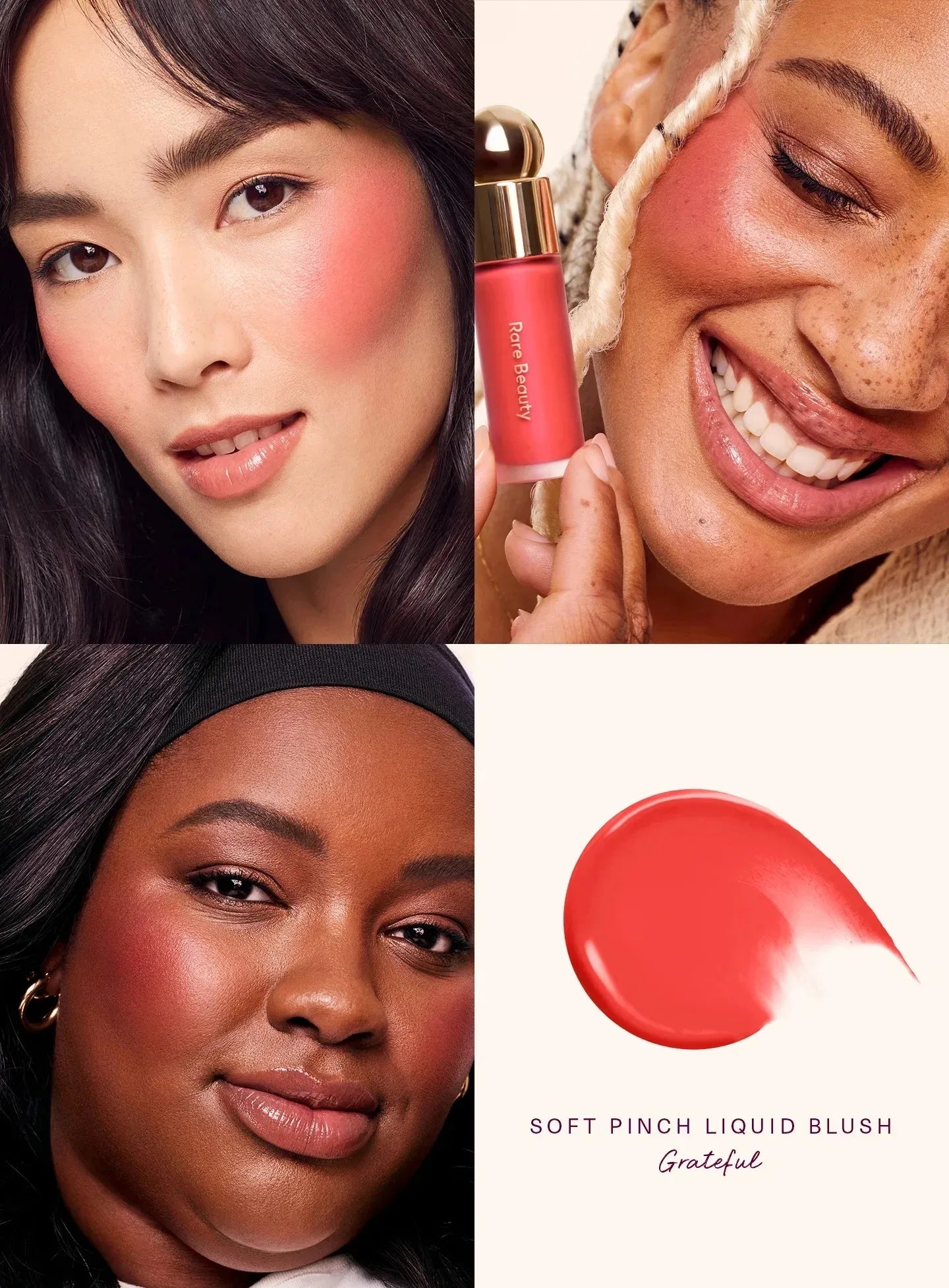 Rare Beauty Soft Pinch Liquid Blush – Effet bonne mine longue tenue, fini mat ou lumineux